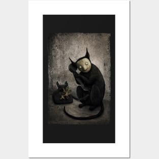 Telephone cat Posters and Art